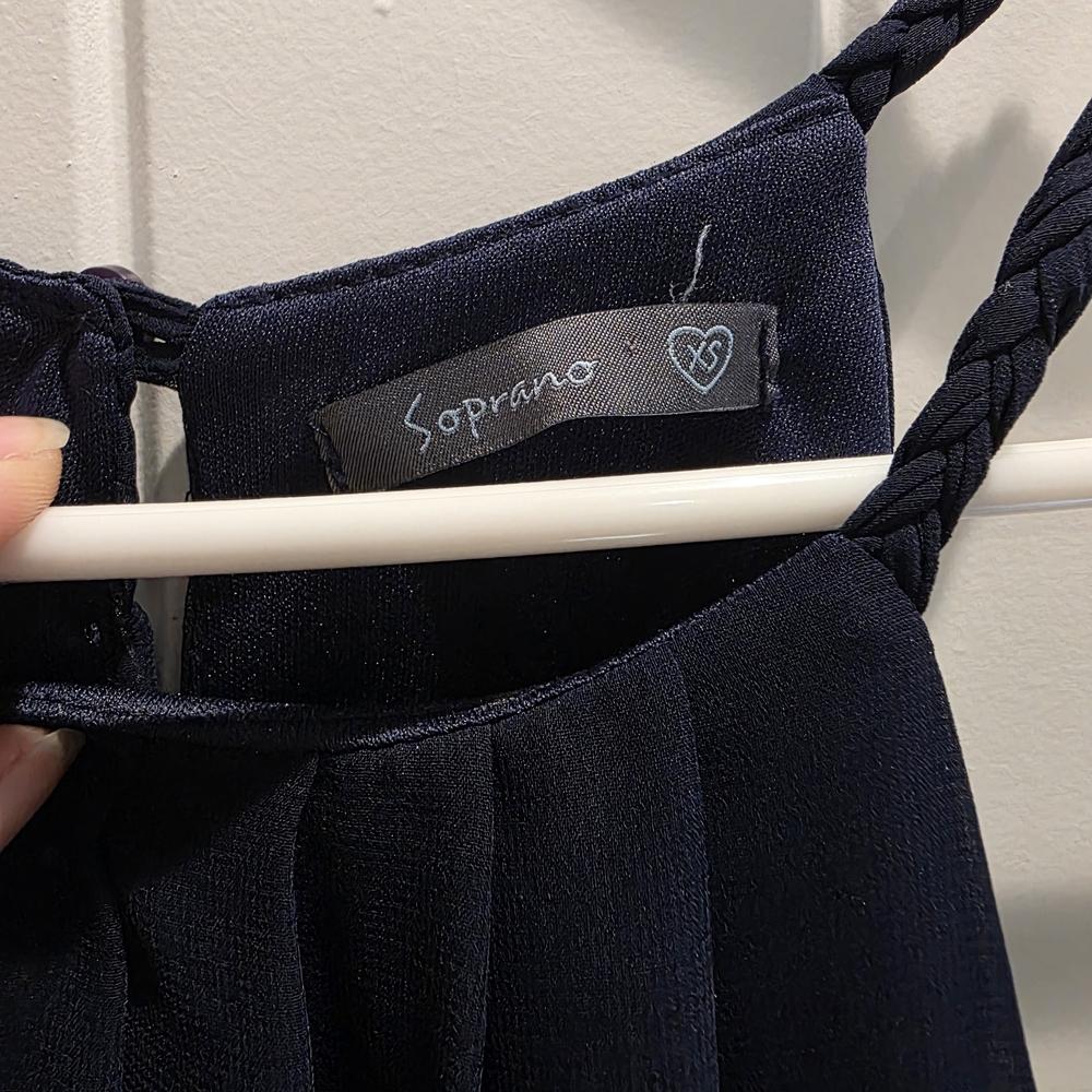 Soprano Deep Blue A-Line Skirt - Picture 2 of 3